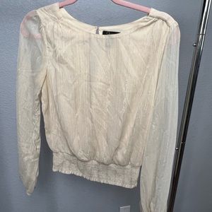 Cream women's blouse